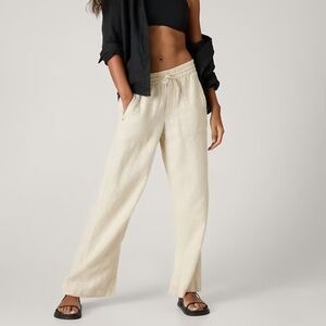 Athleta Retreat Wide Leg Linen Pant NWT
